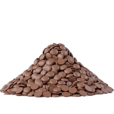 Cambie Belgian Milk Chocolate Couverture 33.6% | Belgian Milk Callets | For Pastry Chefs, Chocolatiers and Home Bakers | Packaged Fresh in a Resealable Pouch (1 lb)