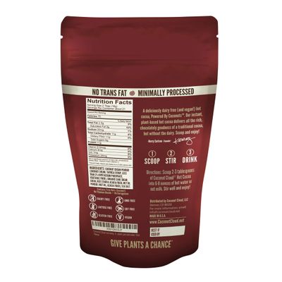 Coconut Cloud: Dairy-Free Instant Hot Cocoa Mix | Vegan, Natural, Delicious, Creamy Chocolate (Made in Colorado from Premium Coconut Milk Powder), Original 12 oz