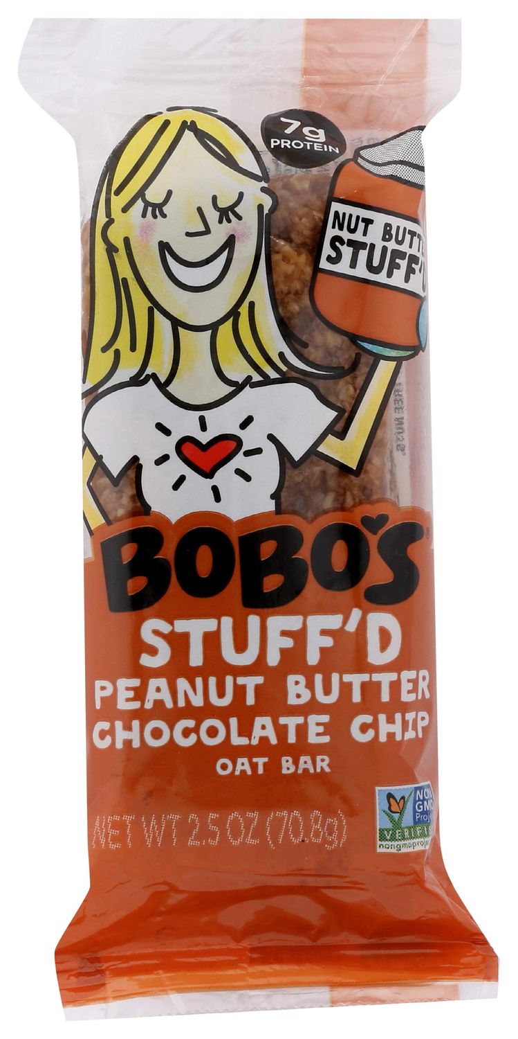 Bobo&#39;s Oat Bars Bobo&#39;s Stuff&#39;d Peanut Butter Chocolate Chip Oat bar, 2.5 Oz,, (2)