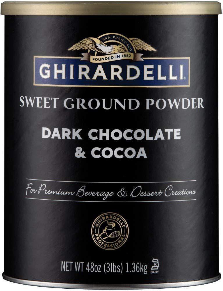 Ghirardelli Dark Chocolate &amp; Cocoa - Sweet Ground Powder, Chocolate, 3 Lb
