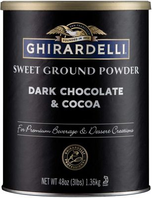 Ghirardelli Dark Chocolate &amp; Cocoa - Sweet Ground Powder, Chocolate, 3 Lb