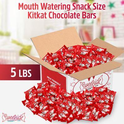 Chocolate Bars KitKat - 5lb Candy Pack - Delicious and Crunchy Candy Bulk for Adults and Kids - Party Pack Chocolate Candy - Delicious Holiday Candy
