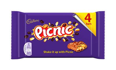 Cadbury Picnic Pack of 4 x 32 g