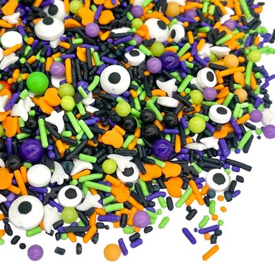Manvscakes Halloween Sprinkles - Sprinkles For Cake Decorating, Edible Themed Sprinkles For Cookie Decorating, Chocolate Desserts, Cupcakes, Ice Cream, Caramel Apples, Ghost and Pumpkin Sprinkles 8oz