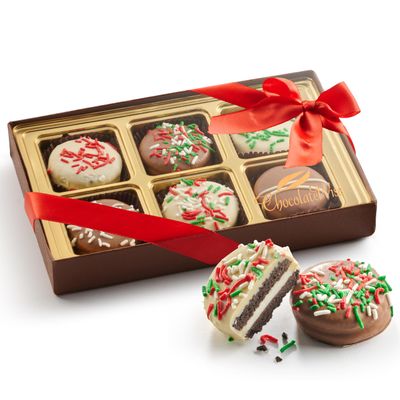 Cookies Gift Baskets, Delicious Chocolate Dipped Cookies Gifts Box - Kosher Gifts for Mom Women Daughter Wife Grandmother, Mothers Snack Food Delivery Ideas, Assorted Chocolate Cookies