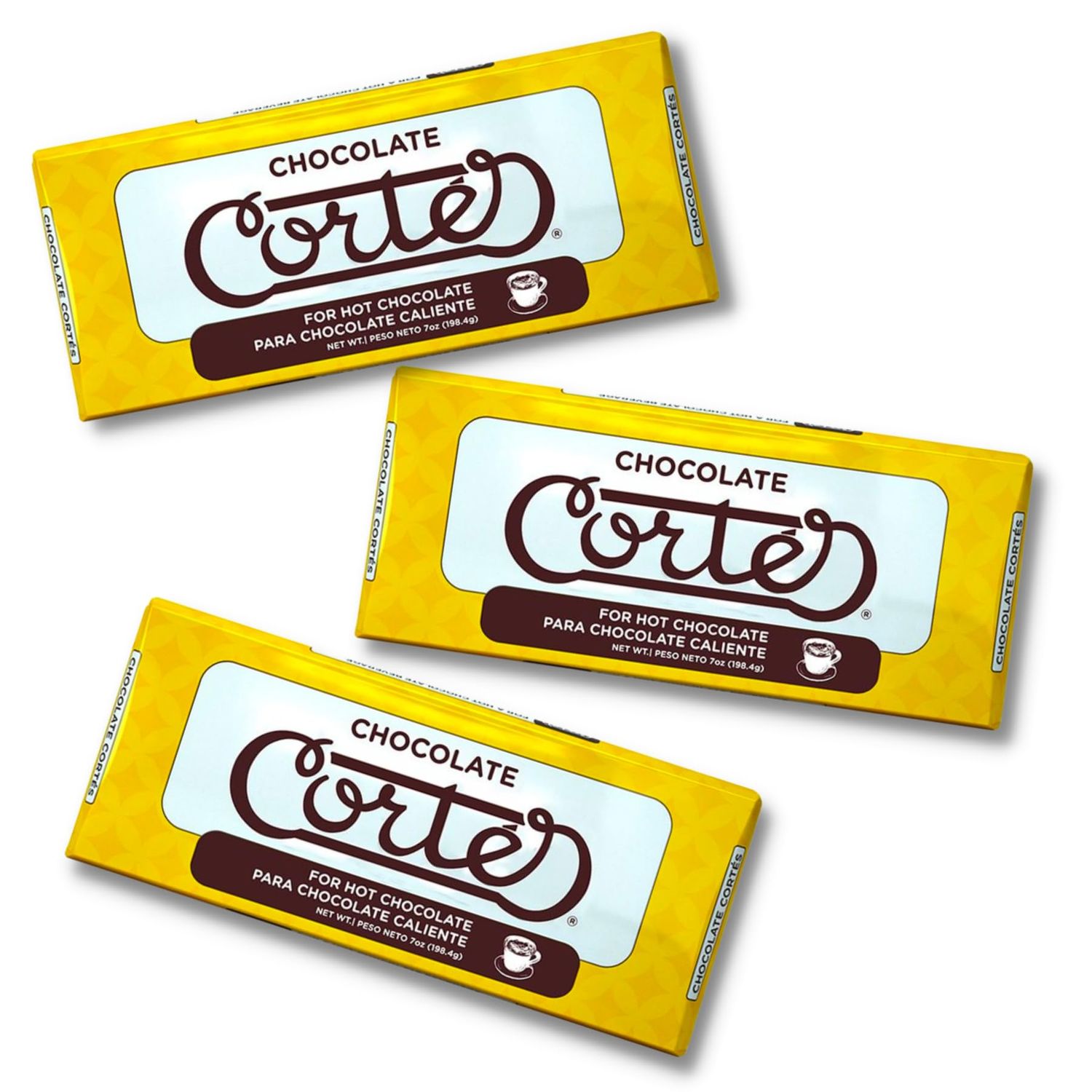 Cortes Sweet Chocolate for Hot Chocolate 7 Ounces 3 Pack Bundle