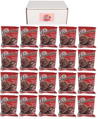 SECRET CANDY SHOP Grandma&#39;s Cookies In Box (Pack of 20, total of 40 cookies) (Chocolate Brownie)