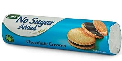 Gullon Sandwich Cookie Chocolate Cream, NO Sugar Added  8.8 oz 250g (Pack of 3)