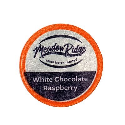 Meadow Ridge Coffee Single Serve Cups - 100% Arabica Coffee (For K-Cup Brewers) Low Acid (White Chocolate Raspberry, 12 Count)