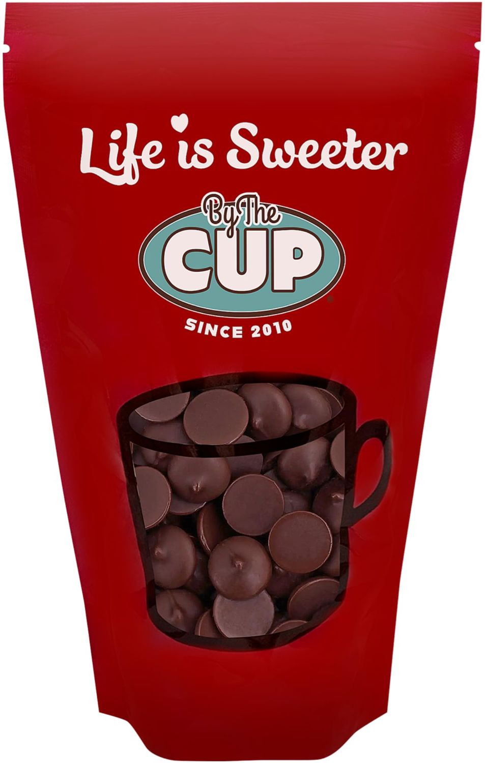 By The Cup Dark Chocolate Melting Wafers, 5 lb Bulk Bag for Chocolate Fountain, Fondue Sets, Molds and More