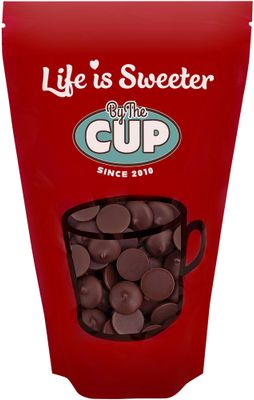 By The Cup Dark Chocolate Melting Wafers, 5 lb Bulk Bag for Chocolate Fountain, Fondue Sets, Molds and More