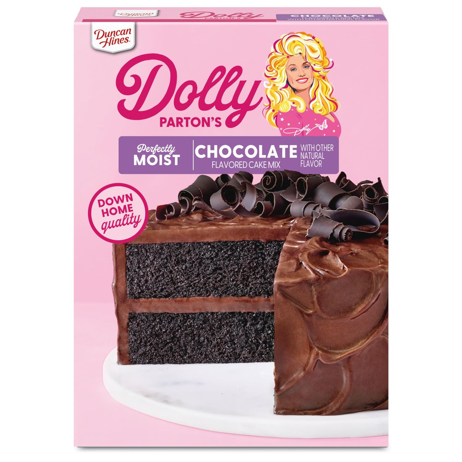 Duncan Hines Dolly Parton&#39;s Favorite Chocolate Flavored Cake Mix, 15.25 oz.