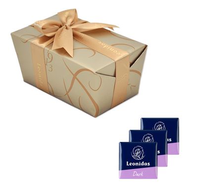 Leonidas Belgian Chocolates: 1 lb Napolitain Solid Dark Chocolate Squares