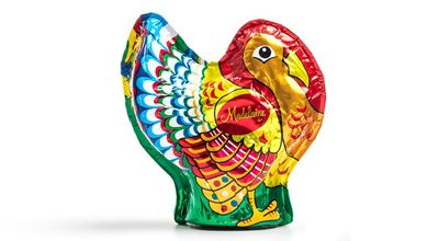 Madelaine Highly Detailed 3-dimensional Semi-solid Premium Milk Chocolate Turkey (1 Ounce - 4 Pack)