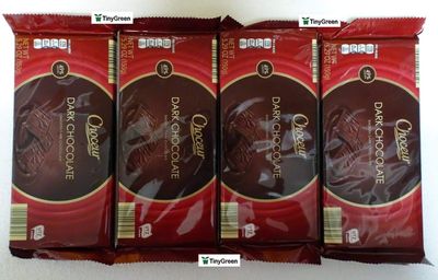 Choceur Dark Chocolate Smooth Dark Chocolate 49% Cocoa 5.29oz 150g (Pack of Four)