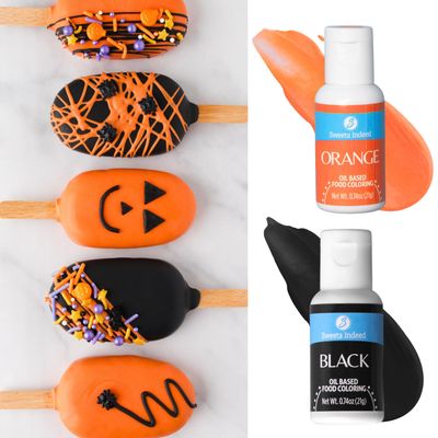 Sweets Indeed Oil Based Food Coloring, Perfect for Chocolate Easter Cake Decorating, Baking, Candy Melts, Frosting, Edible Food Dye, 0.74 fl oz (Halloween 2 Pack)