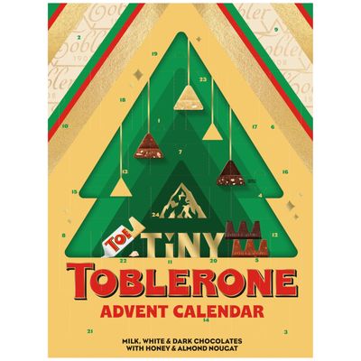 Toblerone Tiny Assorted Chocolate Bars, Holiday Advent Calendar, 24 Days