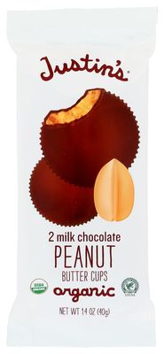 Justin`S Milk Chocolate P/Butter Milk Cups 1.4 Oz (Pack of 12)