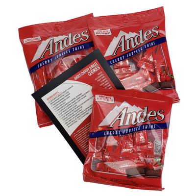 Andes Cherry Jubilee Chocolate Thins Candy by Maker of Beloved Chocolate Mints (3 Packs bundle, 3 x 2.75oz)