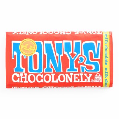 Tony&#39;s Chocolonely Milk Chocolate Bar 6 oz each (3 Items Per Order, not per case)