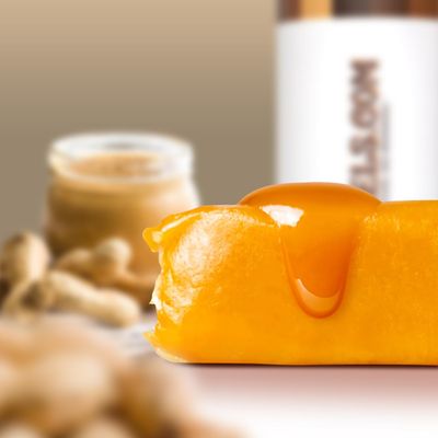 Caramels.com Caramel Gourmet Candy Duo Pack - Chocolate Brownie and Creamy Peanut Butter (Individually Wrapped)