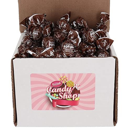 Tootsie Pops Lollipops Miniature Mini 50 Lollies in a Box (Chocolate)