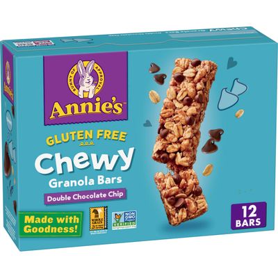 Annie&#39;s Gluten Free Chewy Granola Bar, Double Chocolate Chip, 11.76 oz, 12 Bars