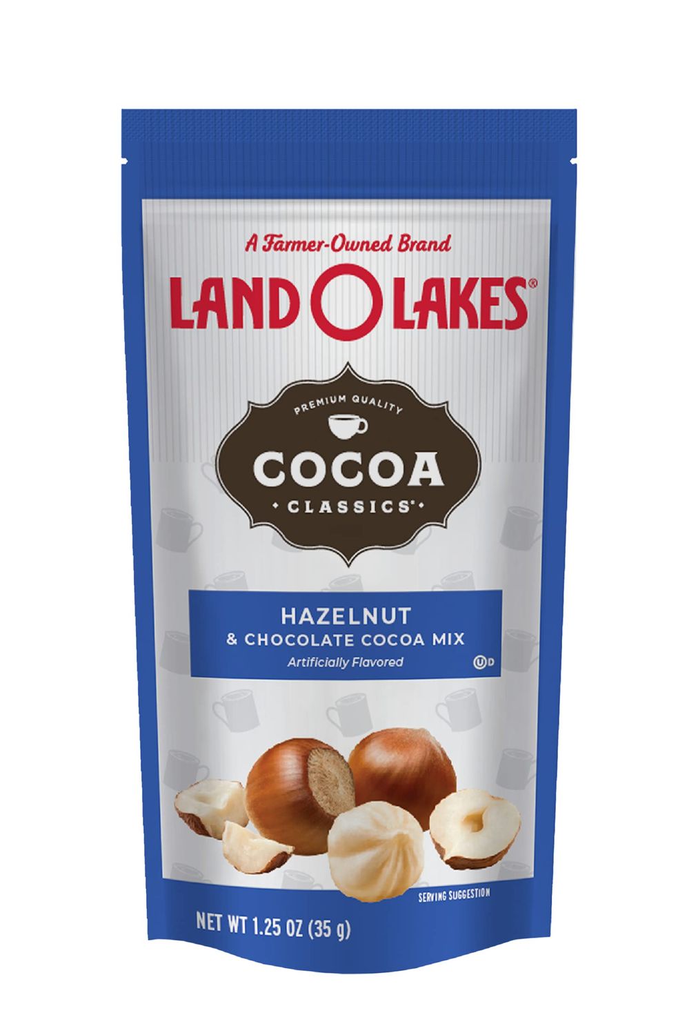 Land O Lakes Cocoa Classics, Hazelnut &amp; Chocolate Hot Cocoa Mix, 1.25-Ounce Packets (Pack of 36)