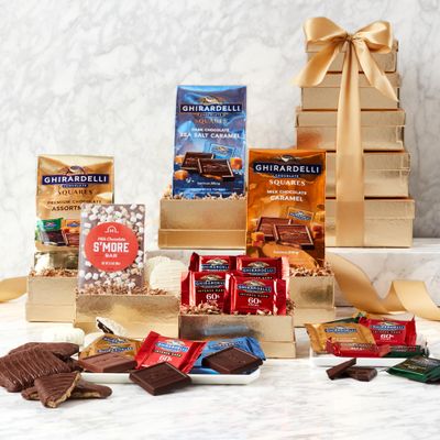 California Delicious Golden Ghirardelli Tower Gift Set