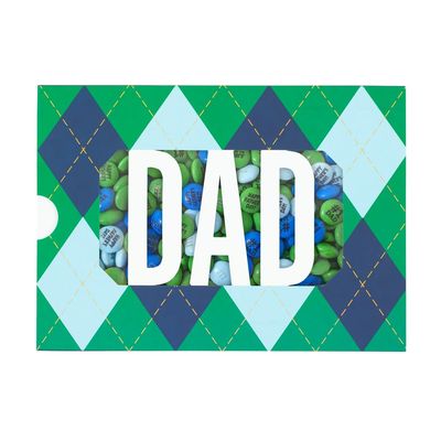 M&amp;M&#39;S Happy Father&#39;s Day Gift Box, 1 lb of Chocolate Candies, Printed M&amp;M&#39;S With Happy Father&#39;s Day, #1 Dad &amp; You&#39;re The Best Icons, Unique Gift For Every Dad