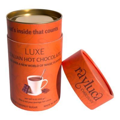 Rayluca Italian Style Hot Chocolate - Plant Based Thick and Creamy 9 oz