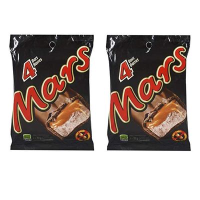 8 Mars Chocolate Bars FULL SIZE (2 Packs of 4 Chocolate Bars) (Imported from Canada)