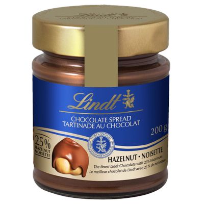Lindt Hazelnut Milk Chocolate Spread, 200g/7.1 oz. {Imported from Canada}