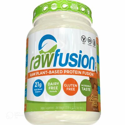 SAN Nutrition RawFusion Plant Protein Powder, Peanut Chocolate Fudge, 32.9 Ounce, Pack of 1