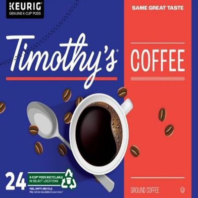 Timothy&#39;s World Coffee German Chocolate Cake K-cup for Keurig Brewers, 96 Count