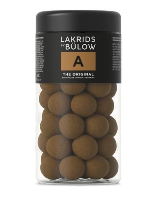 LAKRIDS BY BLOW - A - The Original - 10.4 OZ - Chocolate Coated Gourmet Licorice - Authentic Scandinavian Candy Produced in Denmark