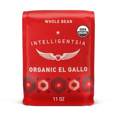 Intelligentsia Coffee, Light Roast Whole Bean Coffee - Organic El Gallo 11 Ounce Bag with Flavor Notes of Milk Chocolate, Honey and Cola