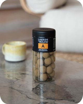 LAKRIDS BY BLOW - A - The Original - 10.4 OZ - Chocolate Coated Gourmet Licorice - Authentic Scandinavian Candy Produced in Denmark