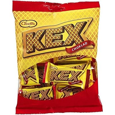 Cloetta Kex Choklad - Chocolate Filled Mini Wafers 156g - Pack of 2
