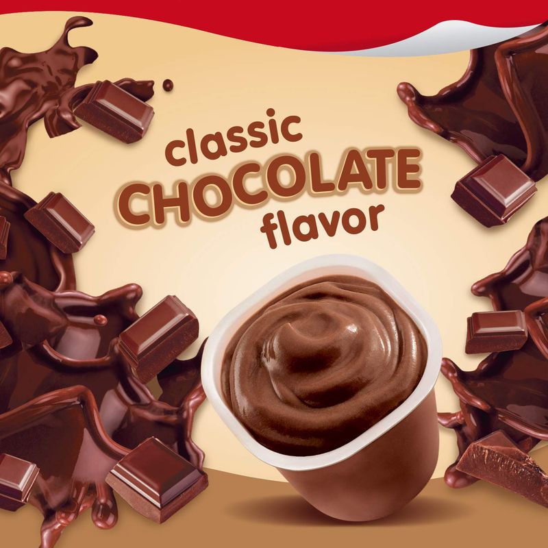 Snack Pack Chocolate Pudding Cups, 4 Count, 12 Pack