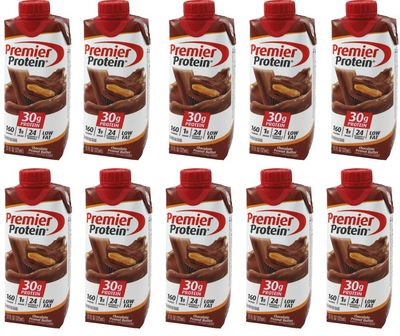 Niro Assortment | Protein Shake | Chocolate Peanut Butter Flavor 10 Pack | Bundle includes Beverage Sleeve