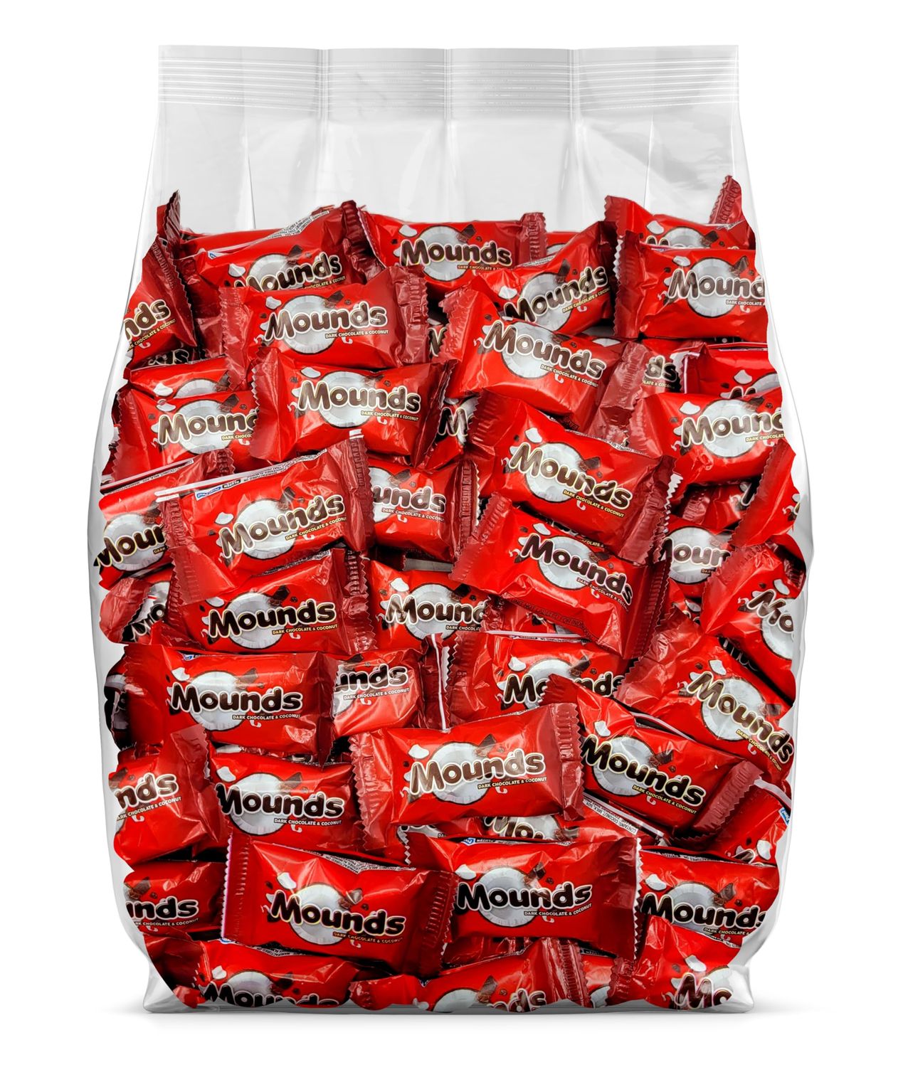 Mounds Snack Size Candy Bars - 3lb Bulk Mounds Dark Chocolate and Coconut Candy Bars - 90 Individually Wrapped Mounds Candy Bars - Mounds Bulk Chocolate Candy - 3 Pound Bulk Candy Pack