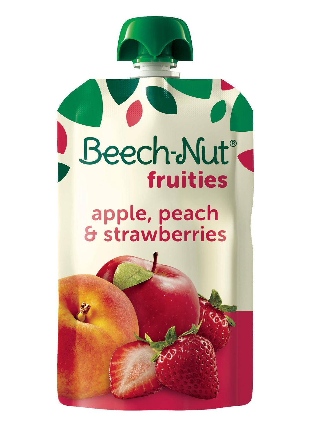 Beech-Nut Baby Food Pouches, Peach Apple Strawberry Fruit Puree Baby  Toddler Food, 3.5 oz (12 Pack)