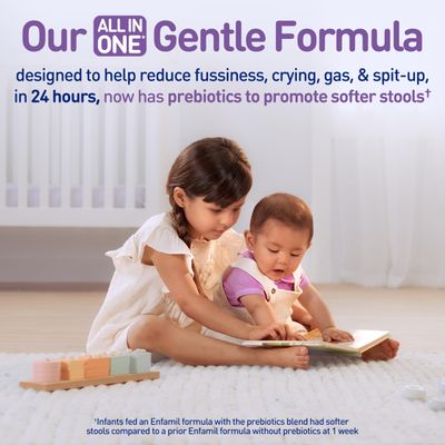 Enfamil NeuroPro Gentlease Baby Formula, Brain Building DHA, HuMO6 Immune Blend, Designed to Reduce Fussiness, Crying, Gas  Spit-up in 24 Hrs, Ready-to-Feed Infant Formula, Liquid, 2 Fl Oz (24 Count)