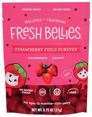 FRESH BELLIES Strawberry Feels Forever Strawberries and Balsamic Snack, 0.75 OZ