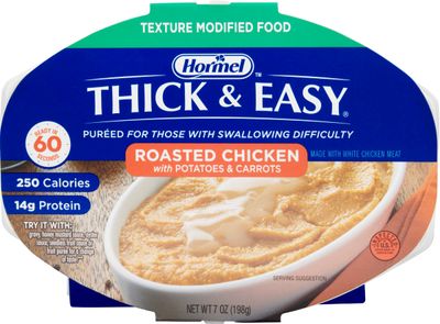 Thick  Easy Purees Puree 7 oz. Tray Roasted Chicken with PotatoesCarrots Ready to Use Puree, 60748 - Case of 7