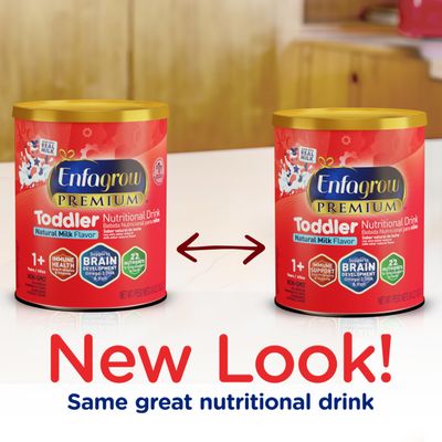 Enfagrow NeuroPro Toddler Nutritional Drink, Made with Real Milk, Brain-Building Omega-3 DHA, Nutrients and Prebiotics for Growth  Immune Support, Non-GMO, Toddler Milk Powder, 32 Oz Can