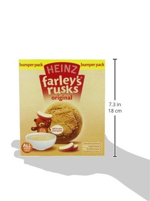 Heinz Farley's Rusks, Original Flavor, 300g Boxes (Pack of 6)