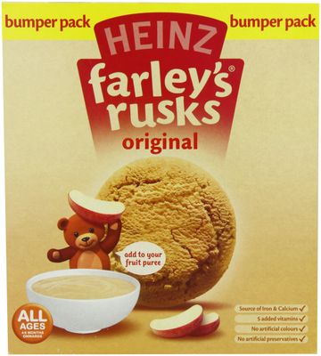 Heinz Farley&#39;s Rusks, Original Flavor, 300g Boxes (Pack of 6)