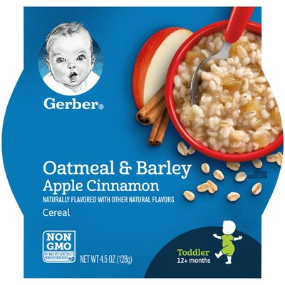 Gerber Breakfast Buddies Hot Cereal with Real Fruit Apple Cinnamon 4.5 Ounce